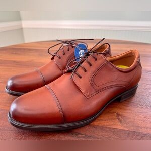 Men's Florsheim Medfield Cap Toe Oxford Shoes Cognac LEATHER Size 13D New